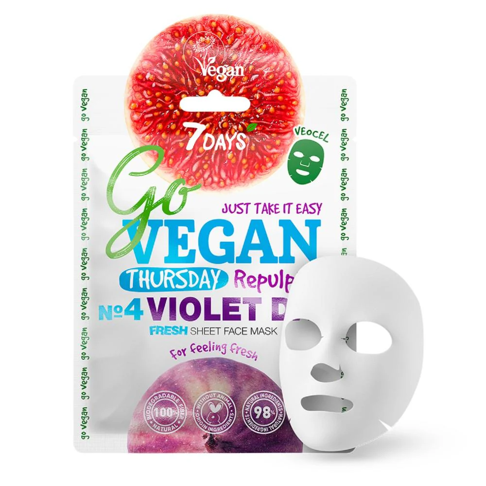 7Days Go Vegan Thursday Fresh Face Mask 25g - Image 2