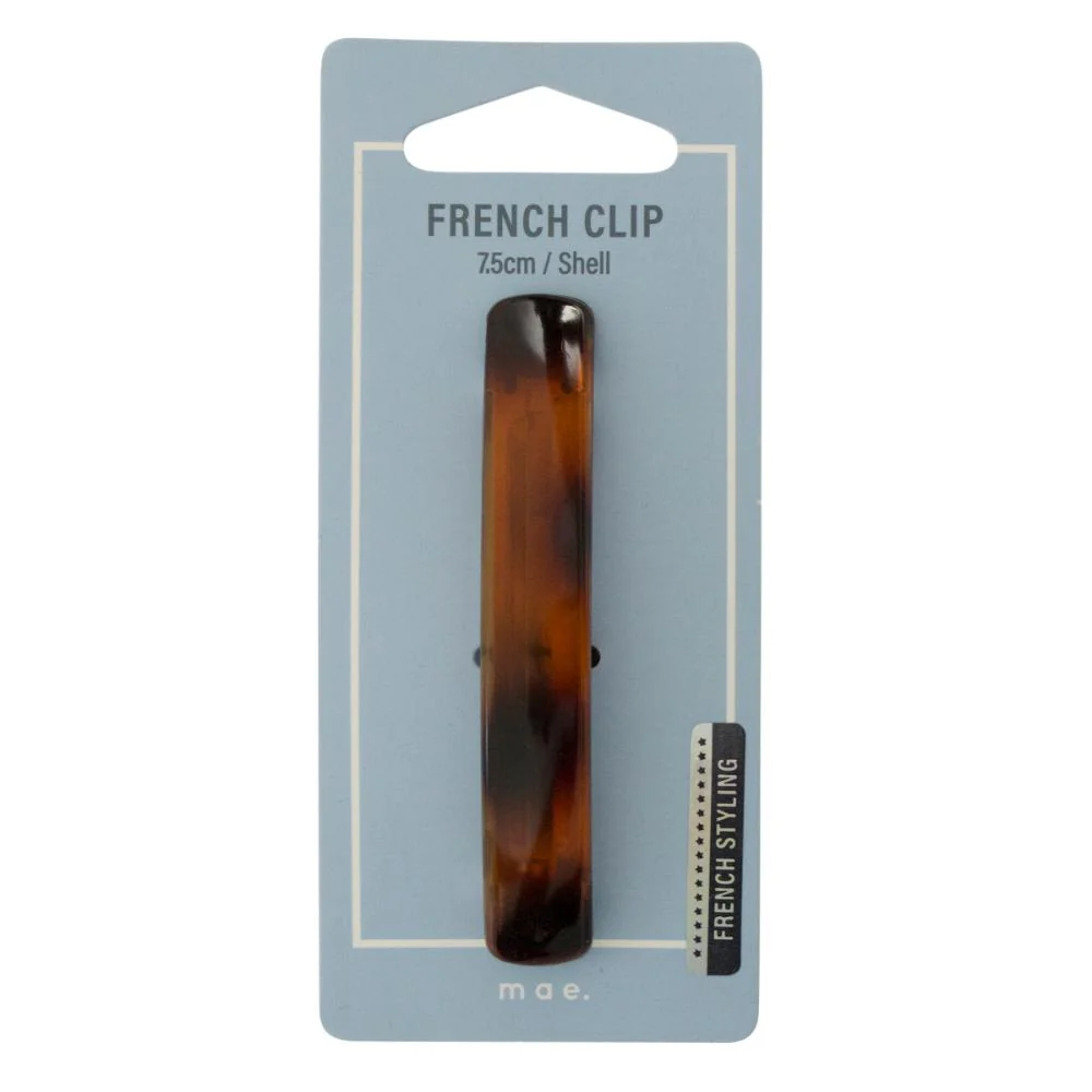 Adorn by Mae French Clip 7.5cm Shell