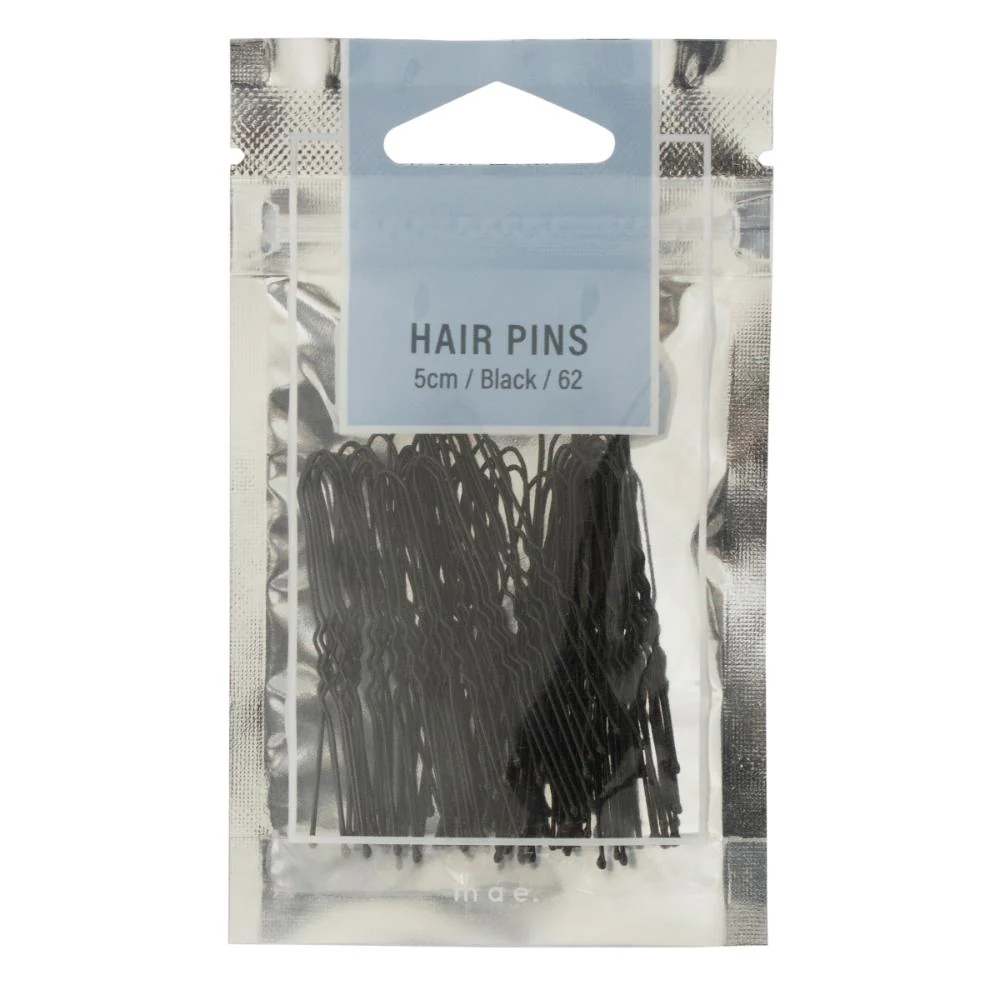 Adorn by Mae Hair Pins 5cm Black 62s