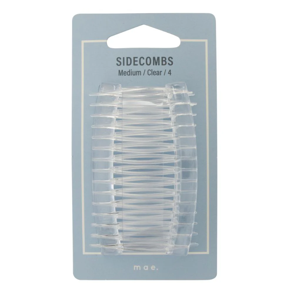 Adorn by Mae Sidecombs Clear Medium 4s