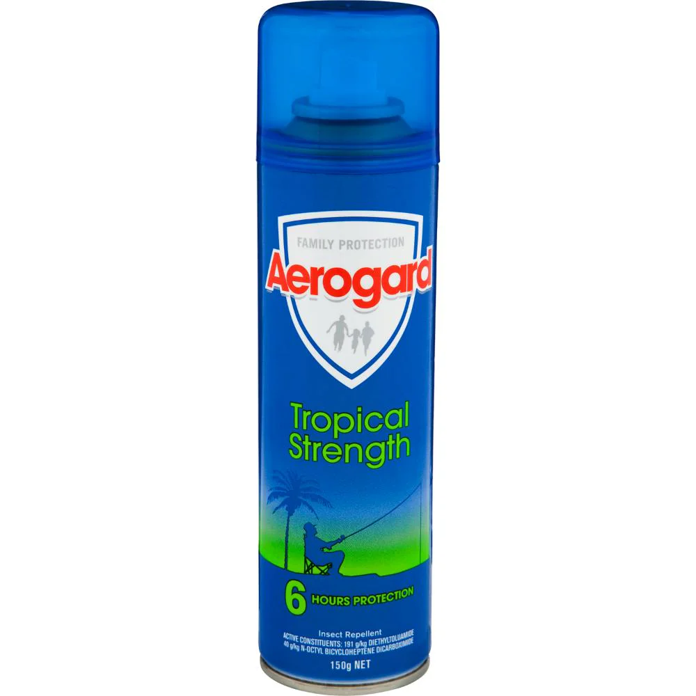 Aerogard Tropical Strength Insect Repellent Aerosol Spray 150g