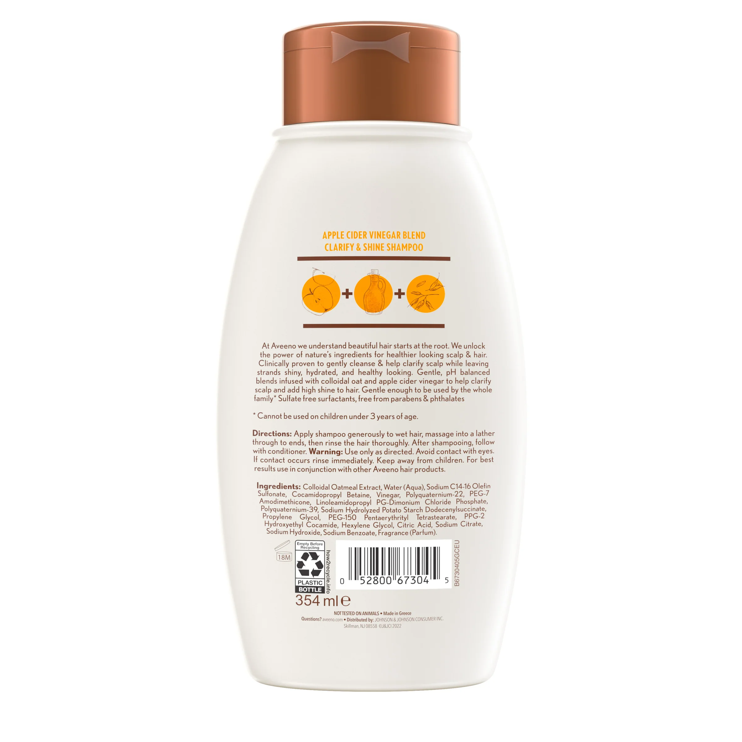 Aveeno Apple Cider Vinegar Shampoo 354ml - Image 4