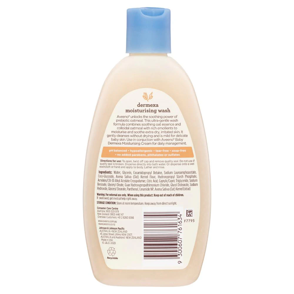 Aveeno Baby Dermexa Wash 236ml - Image 4