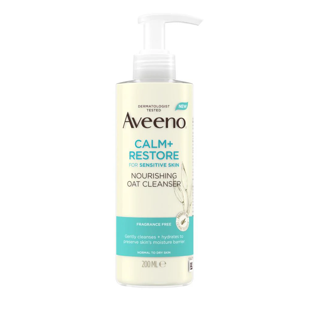 Aveeno Calm + Restore Nourishing Oat Cleanser 200ml - Image 2