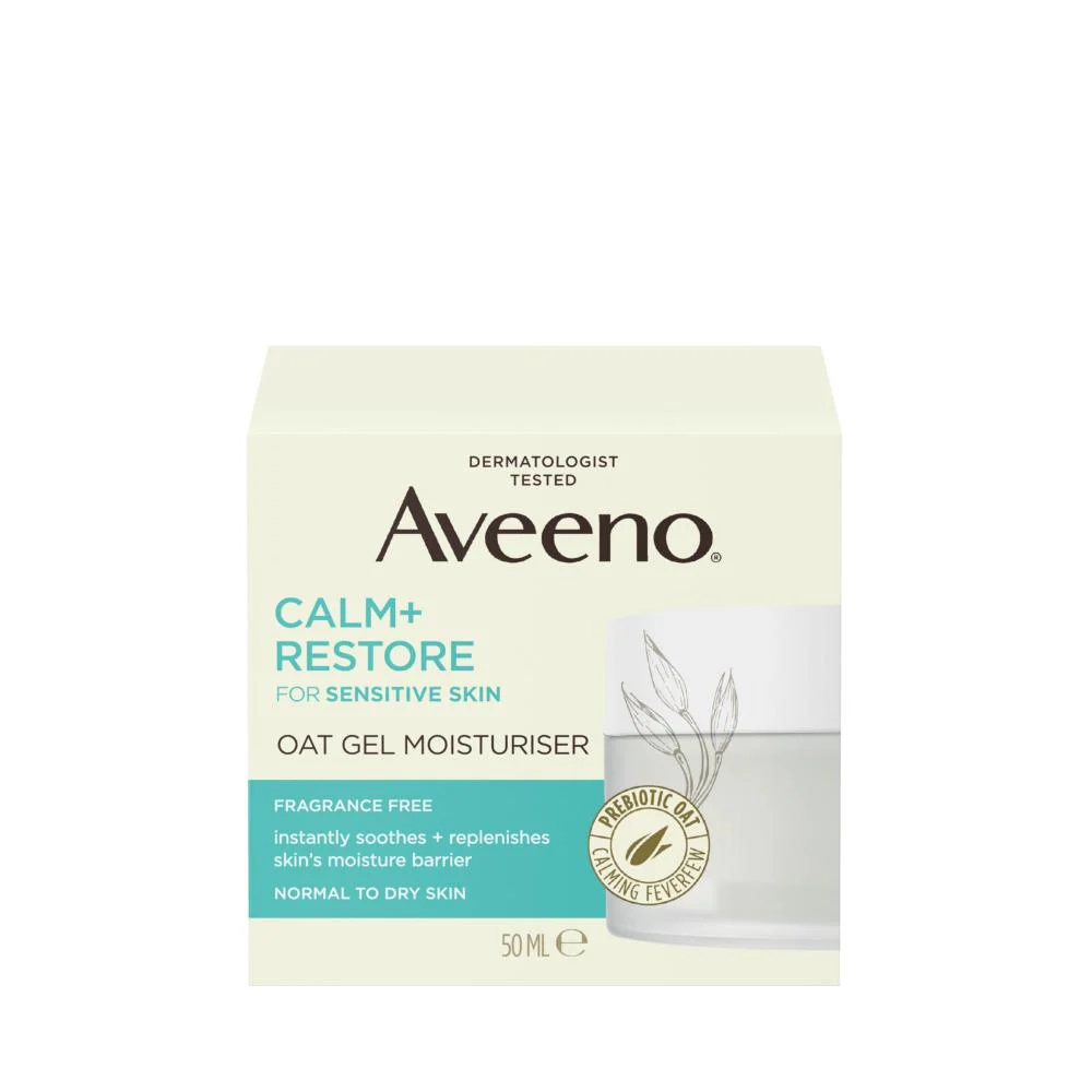Aveeno Calm + Restore Oat Gel Moisturiser 50ml - Image 8