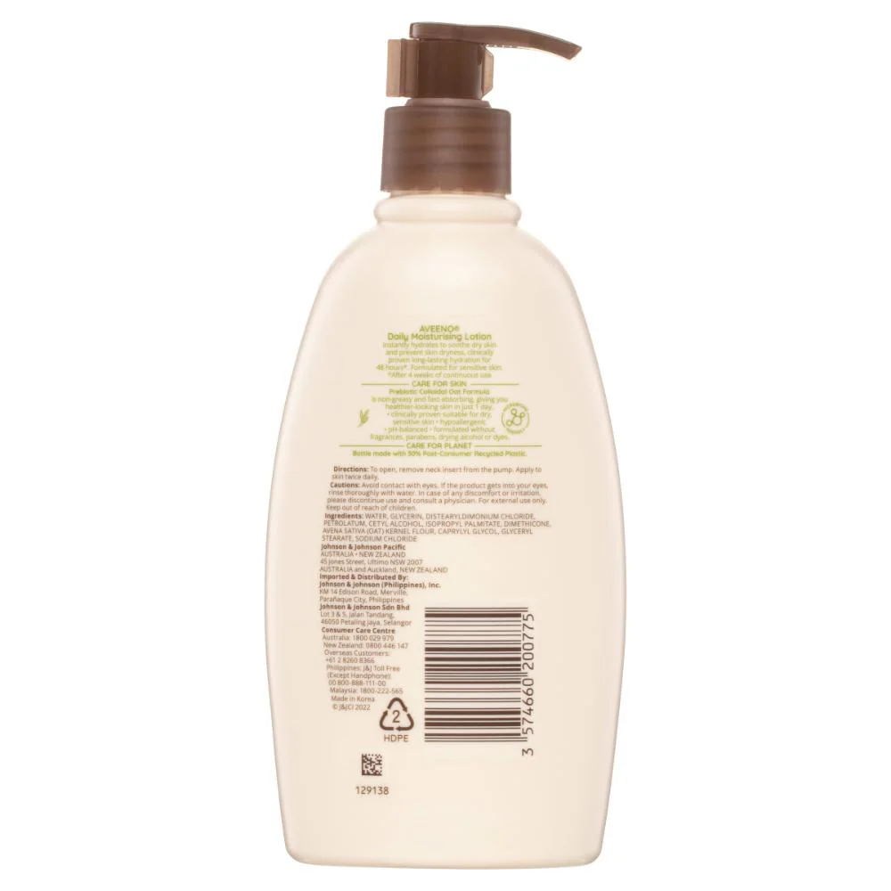 Aveeno Daily Moisturiser Lotion 354ml - Image 3