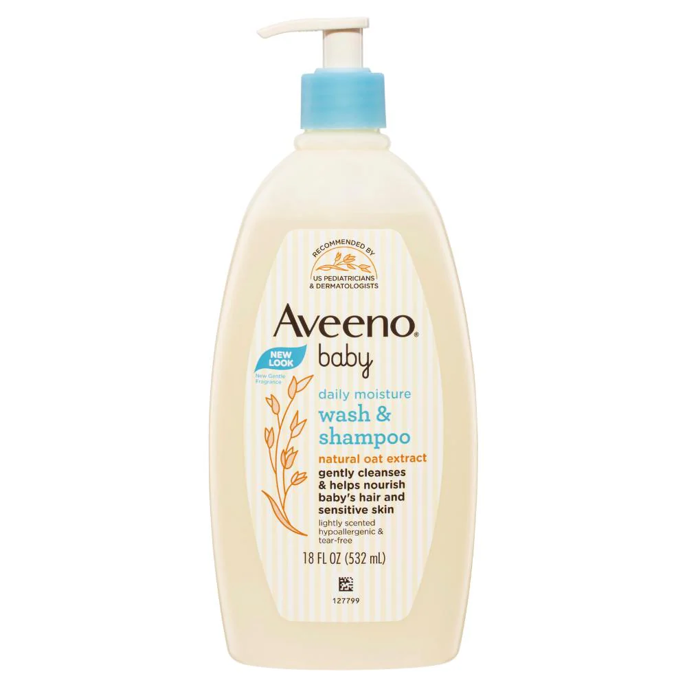 Aveeno Sensitive Baby Wash and Shampoo 532ml