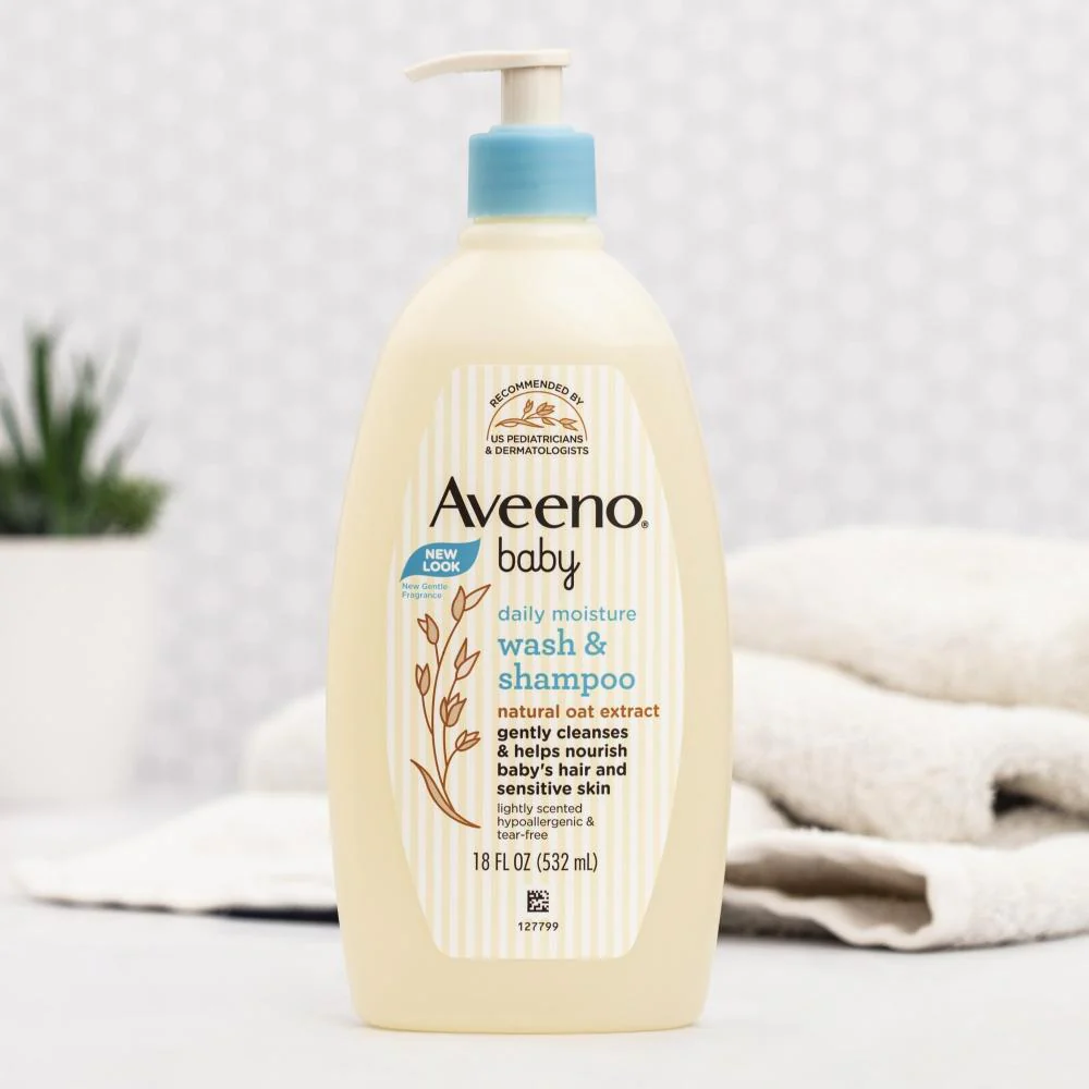 Aveeno Sensitive Baby Wash and Shampoo 532ml - Image 4