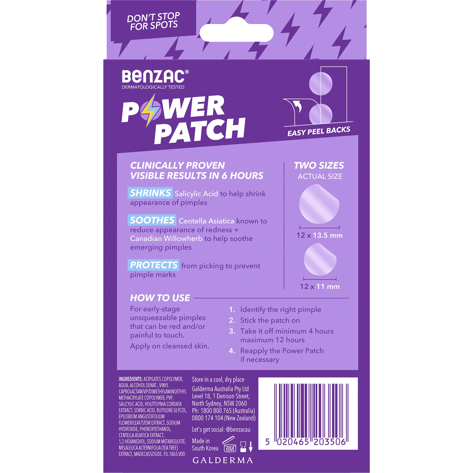 Benzac Power Patch 24pk - Image 2