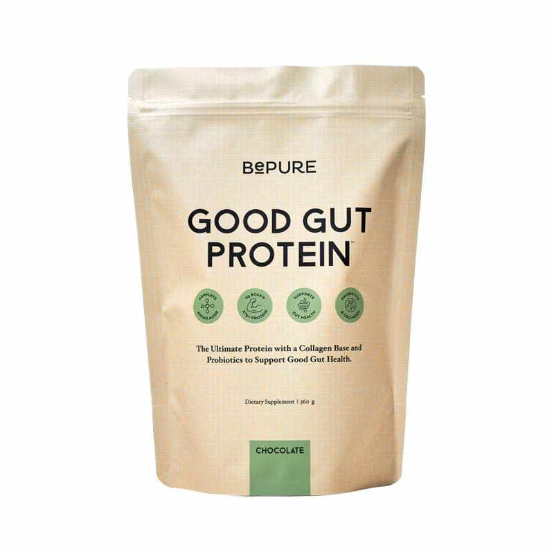 BePure Good Gut Protein Powder Chocolate Refill 560g - Image 2