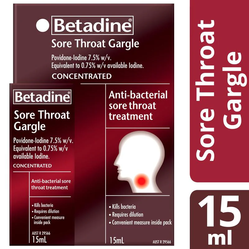 Betadine Concentrated Sore Throat Gargle 15ml - Image 6
