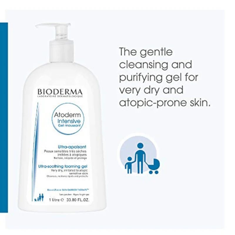 Bioderma Atoderm Intensive Gel Moussant Foaming Cleanser 500ml - Image 4