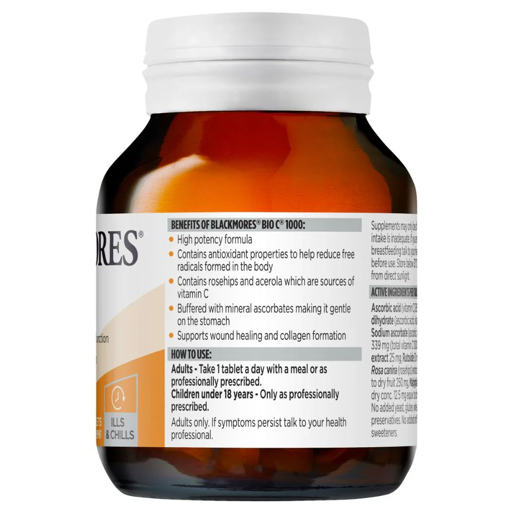 Blackmores Bio C 1000mg Tablets 62s - Image 5