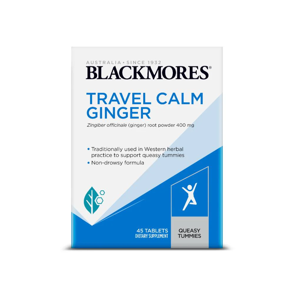 Blackmores Travel Calm Ginger Tablets 45s - Image 2