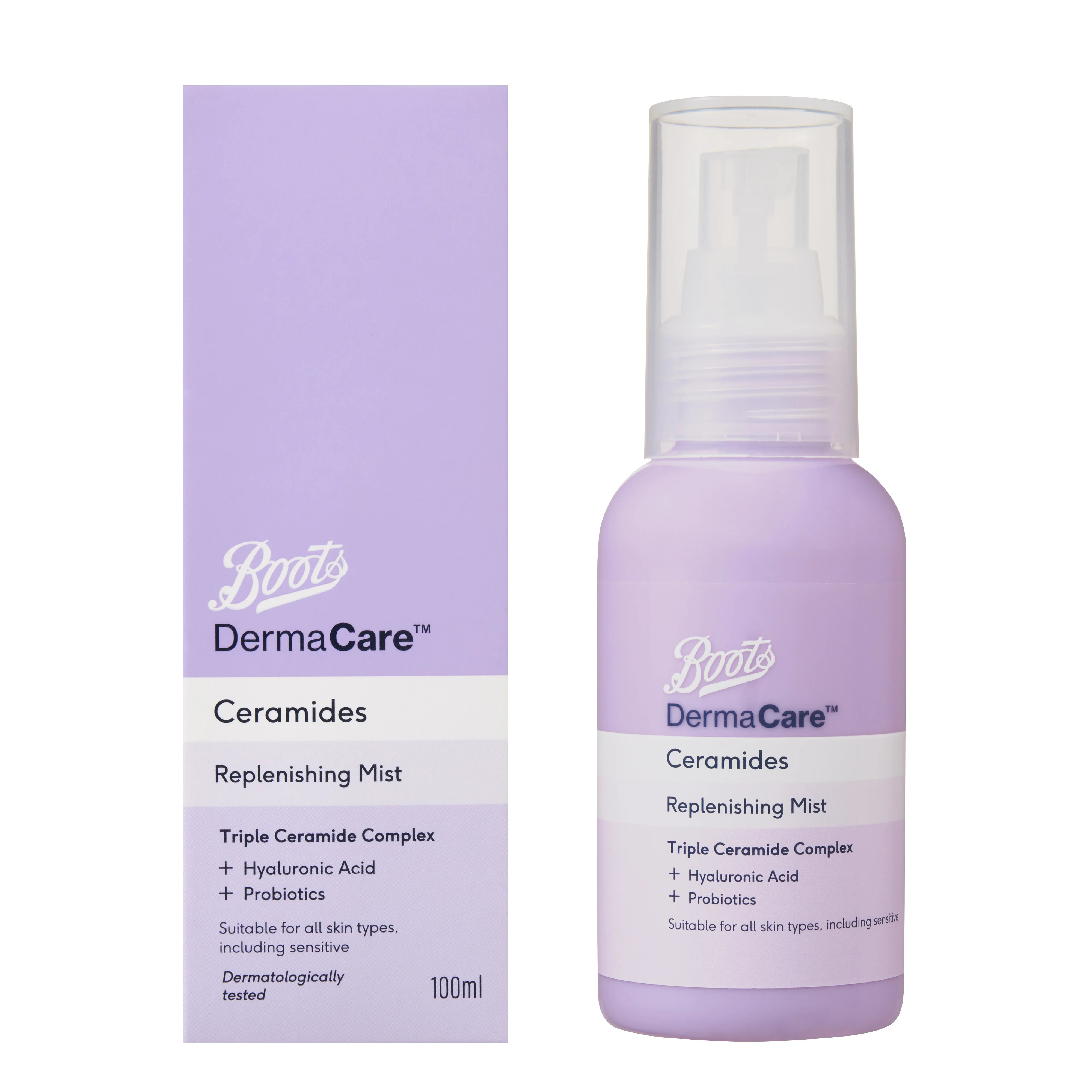 Boots Dermacare Ceramides Replenishing Facial Mist 100ml - Image 2