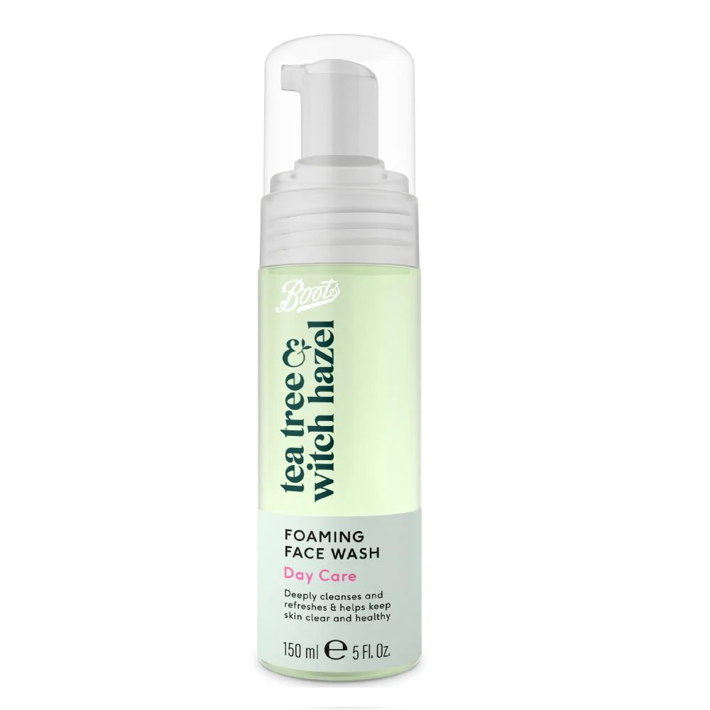 Boots Tea Tree & Witch Hazel Foaming Face Wash 150ml