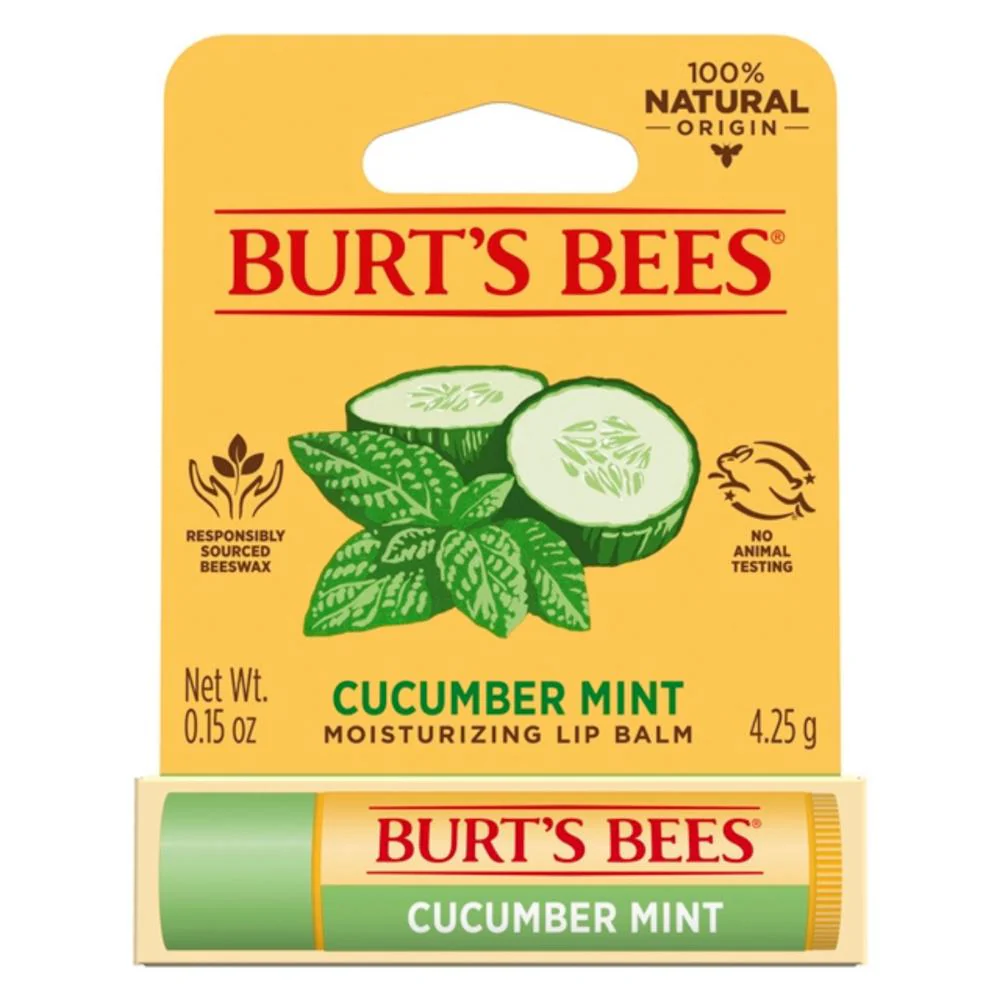 Burt's Bees Lip Balm Cucumber Mint 4.25g - Image 3