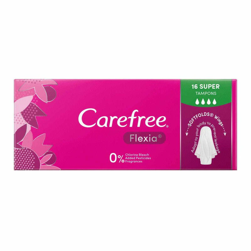 Carefree Tampons Flexia Super 16pk - Image 3