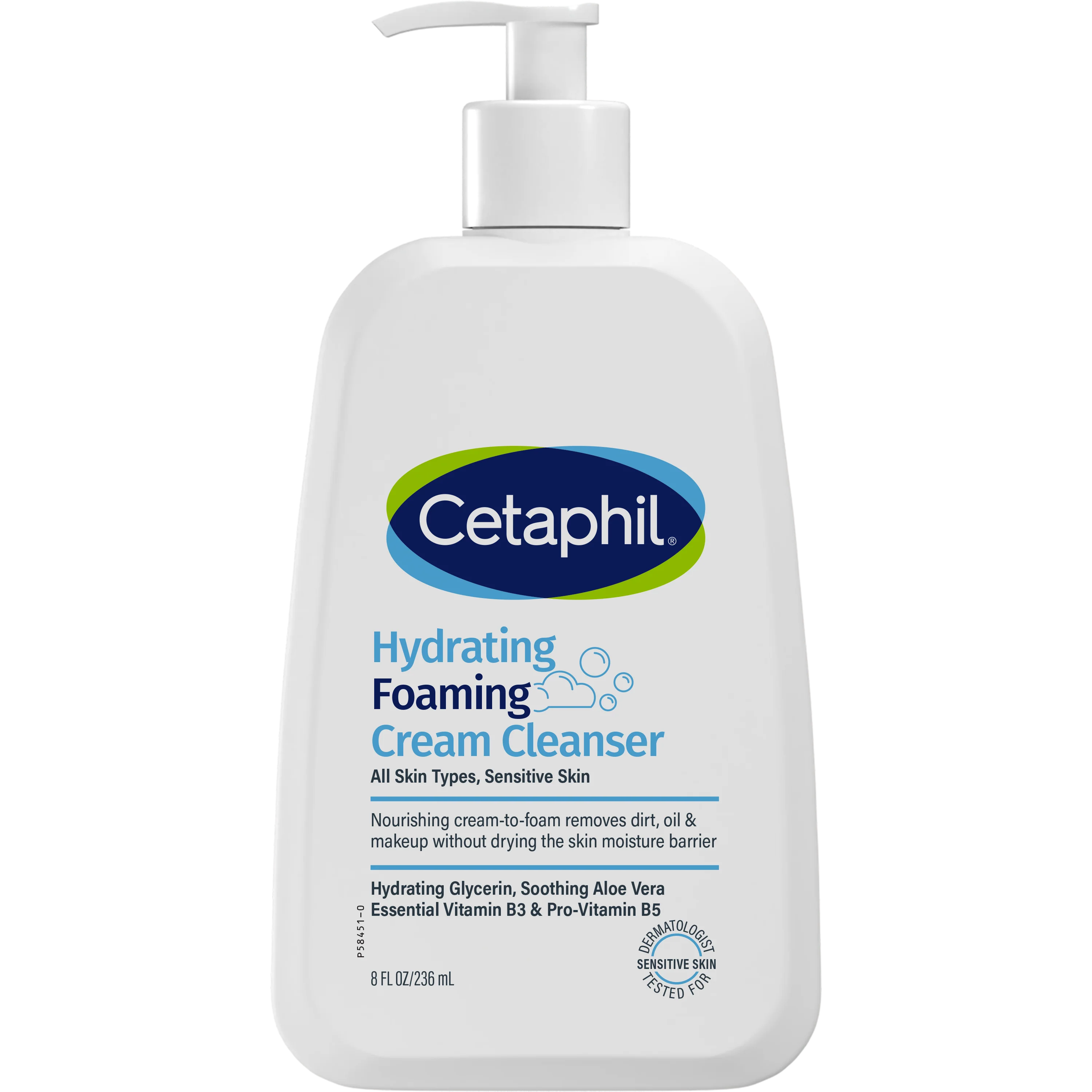 Cetaphil Hydrating Foaming Cream Cleanser 236ml