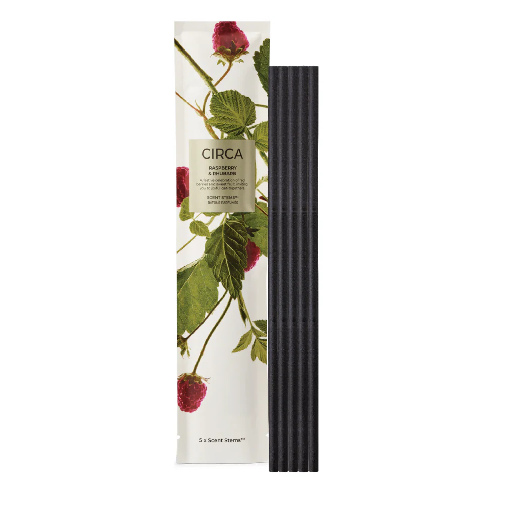 Circa Raspberry & Rhubarb Replacement Scent Stems 5pcs - Image 2
