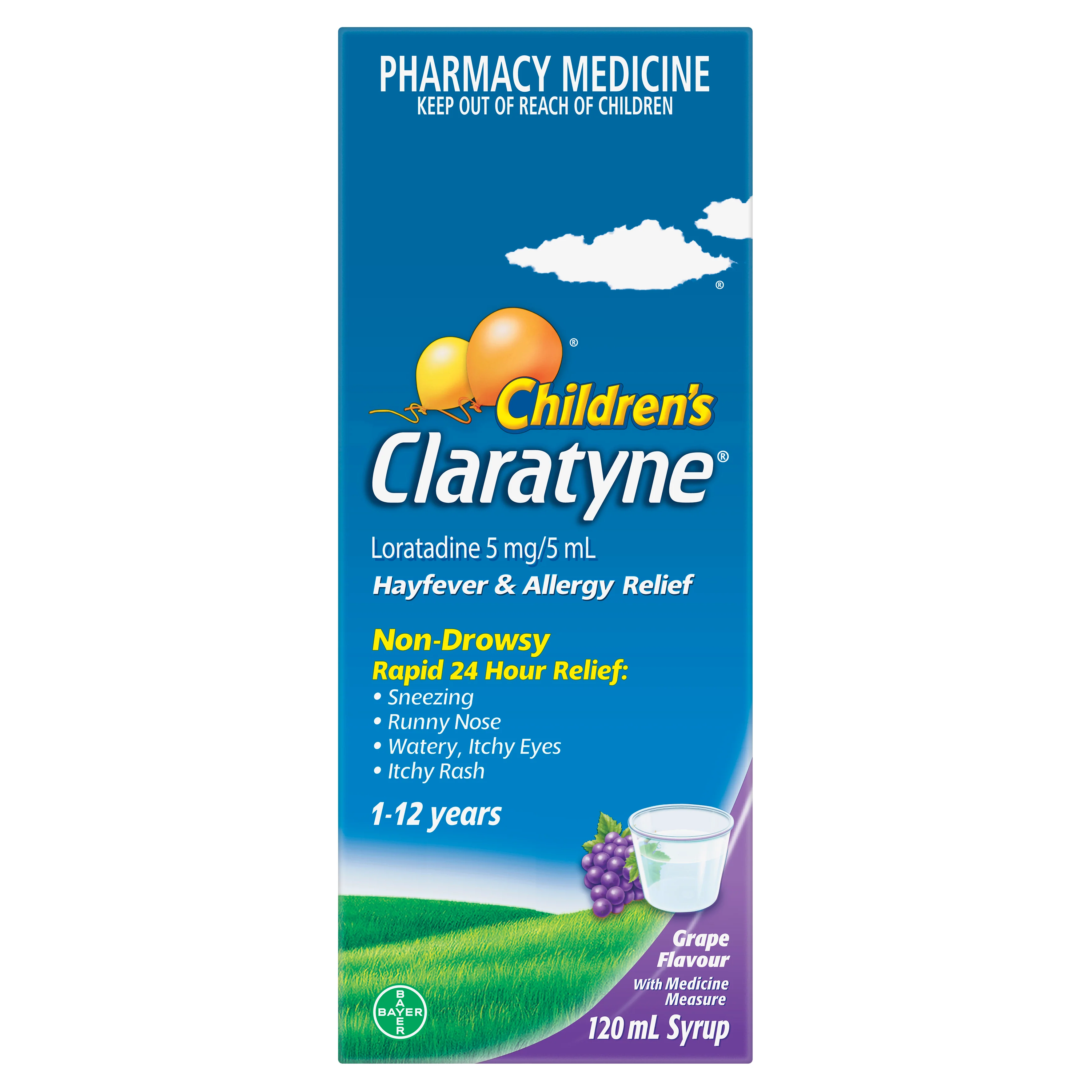 Claratyne Childrens Syrup Grape 120ml - Image 3