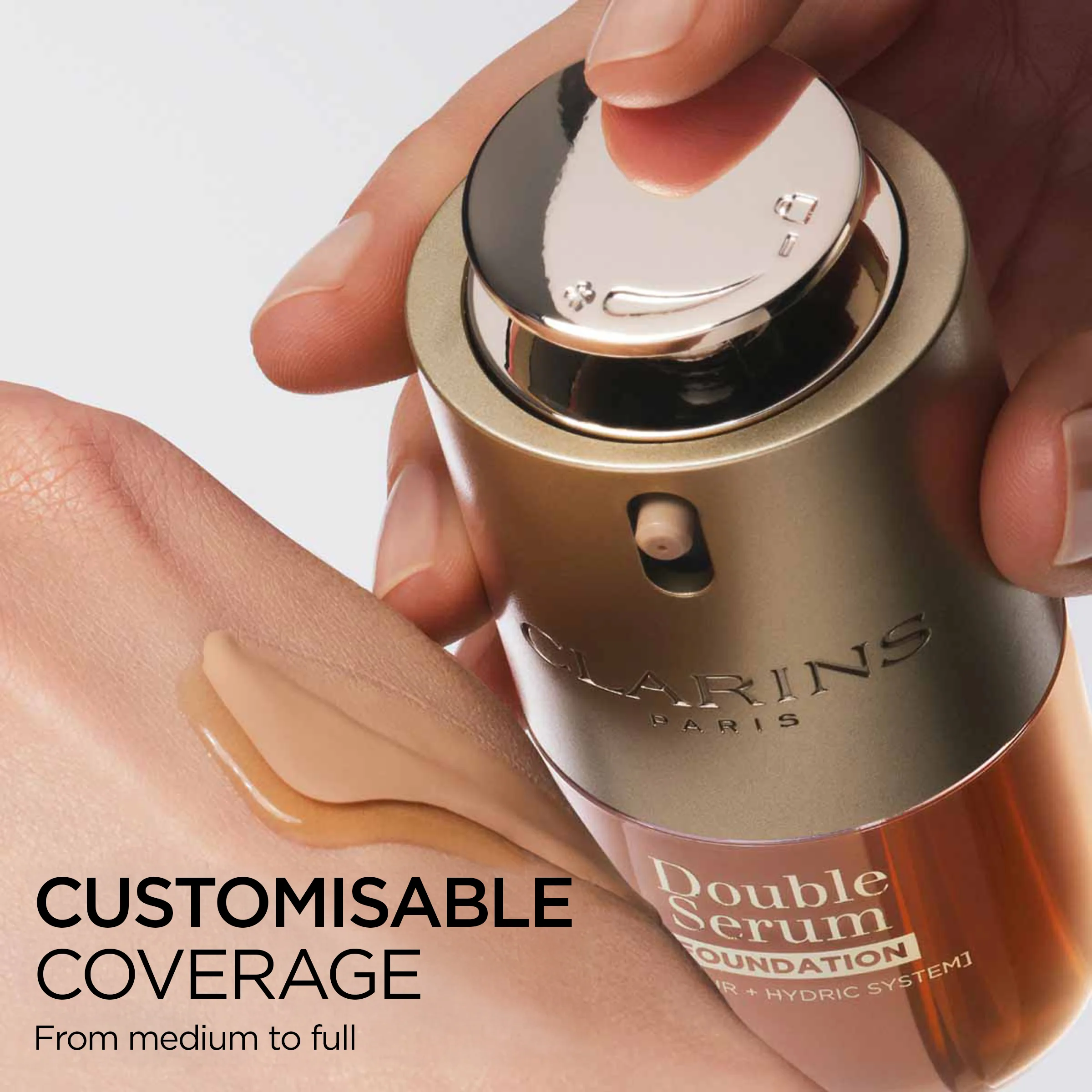 Clarins Double Serum Foundation 2-in-1 Hybrid M1W 30ml - Image 5