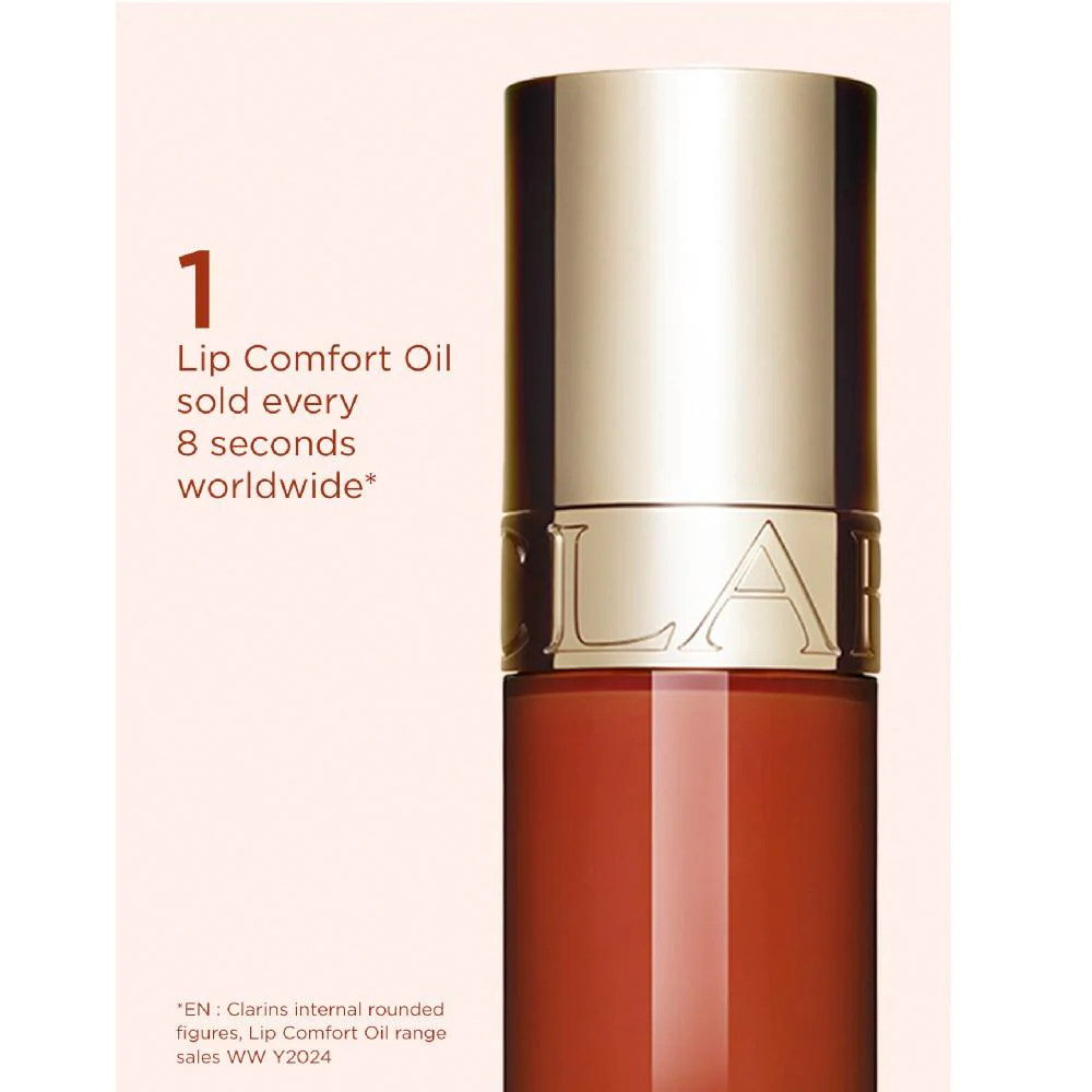 Clarins Lip Comfort Oil 28 Rosy Grace 7ml - Image 4