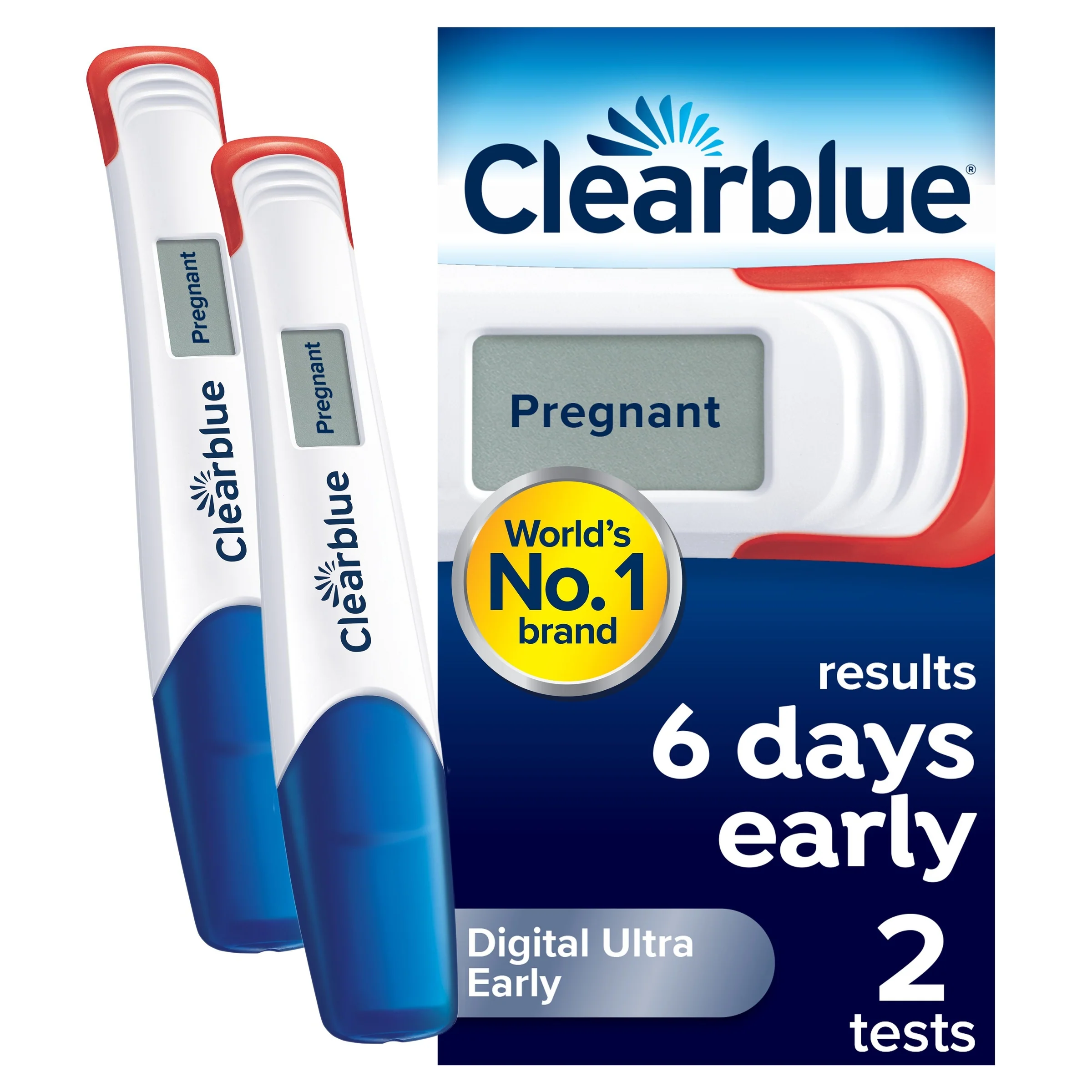 Clearblue Digital Ultra Early Pregnancy Test 2pk - Image 2