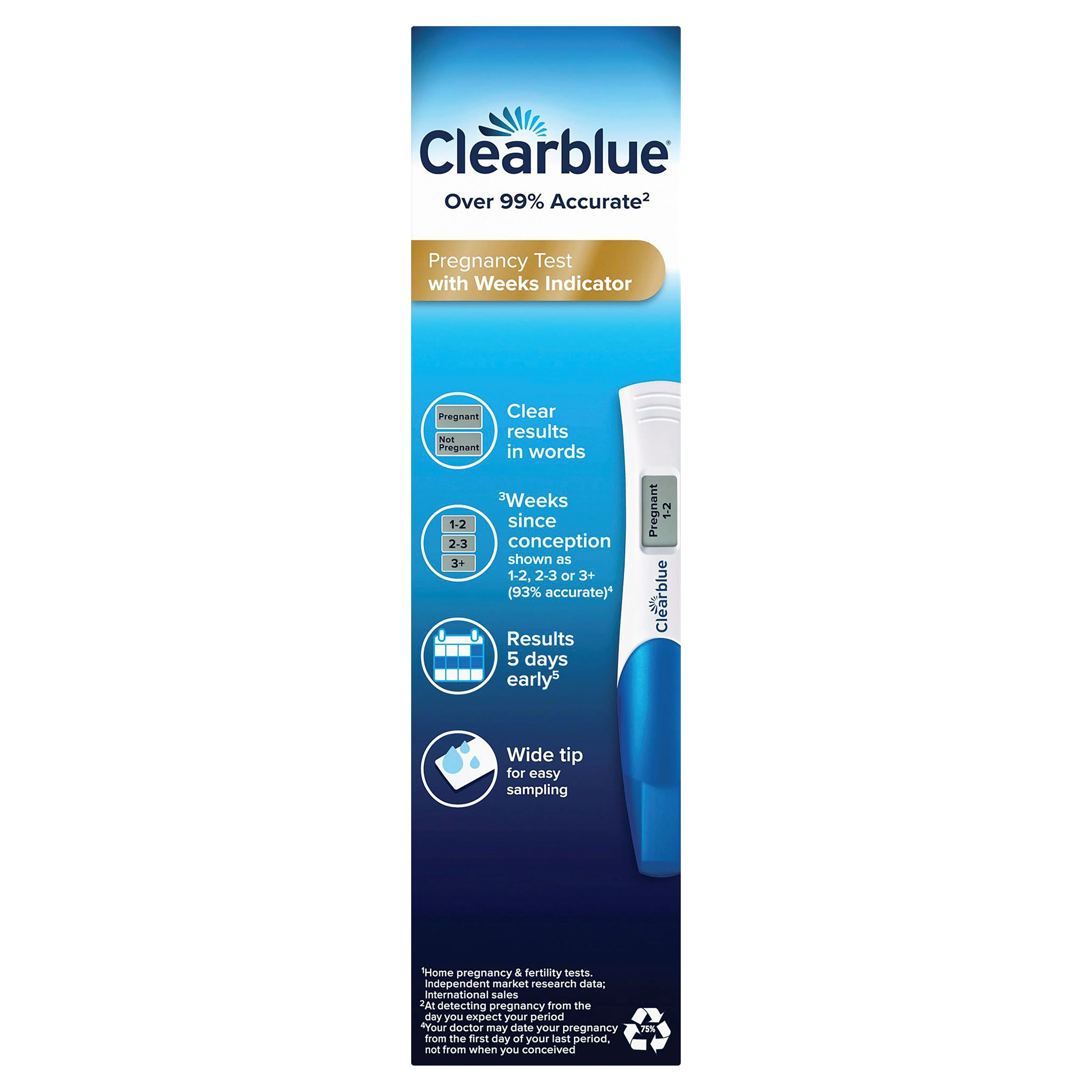 Clearblue Digital Pregnancy Test 1pk - Image 3