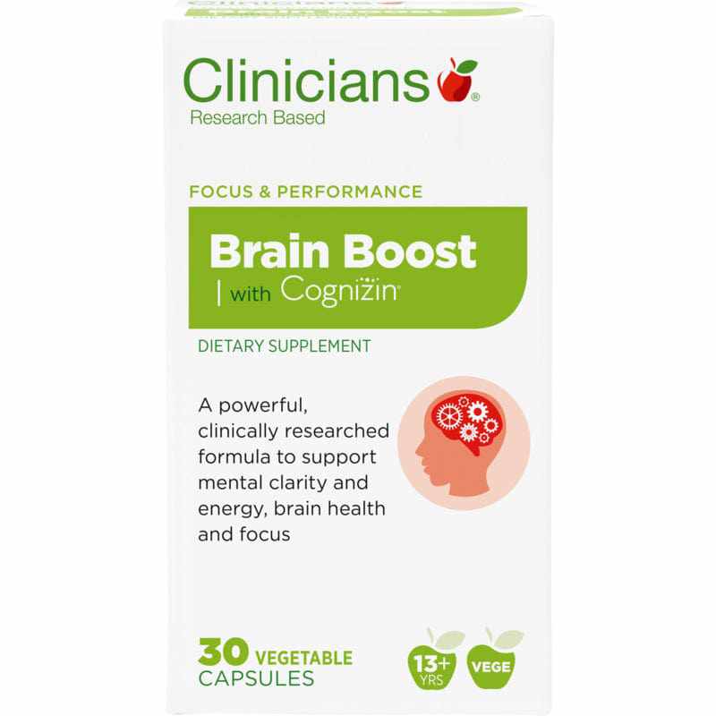 Clinicians Brain Boost +Cognizin Capsules 30s - Image 2