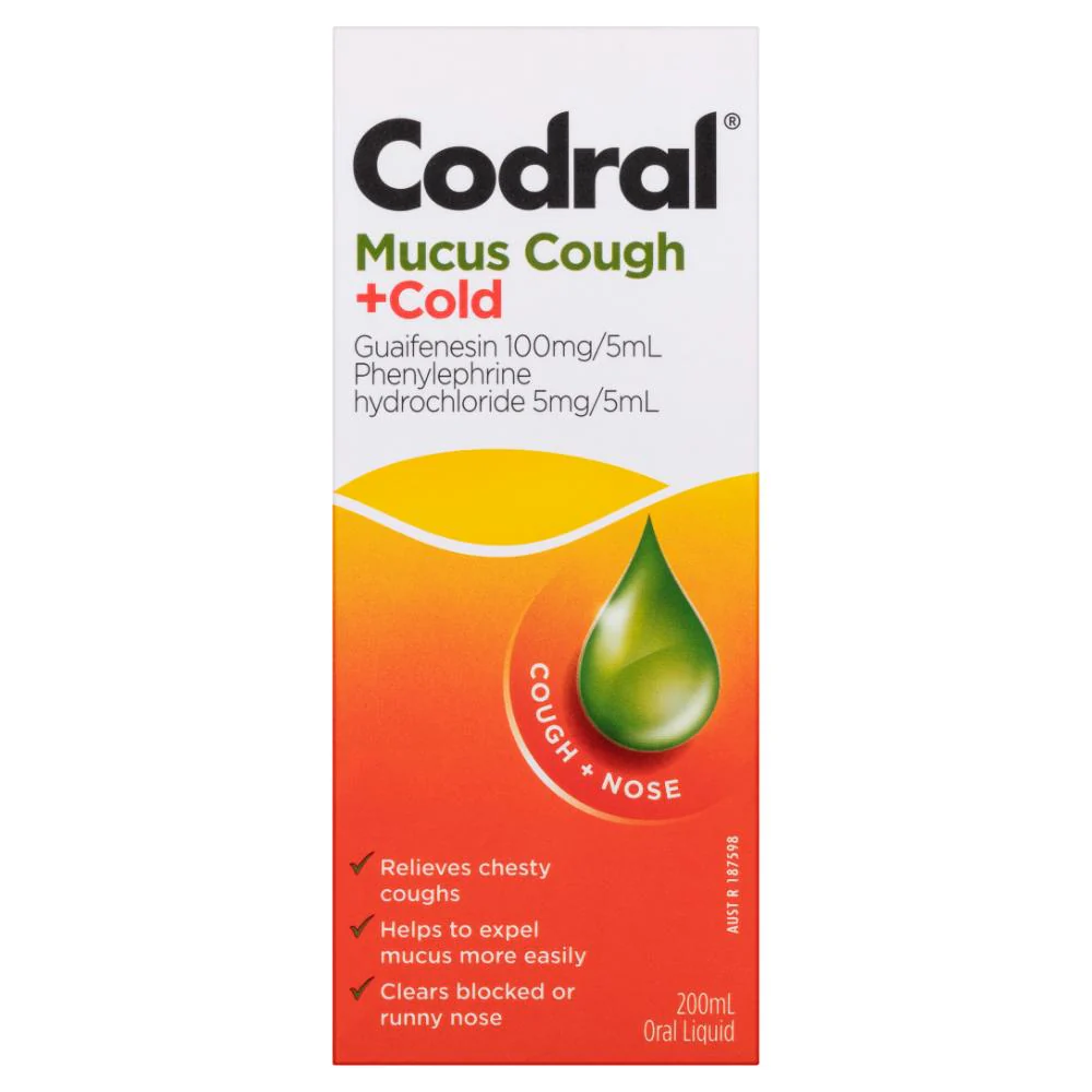 Codral Mucus Cough & Cold Liquid 200ml - Image 12