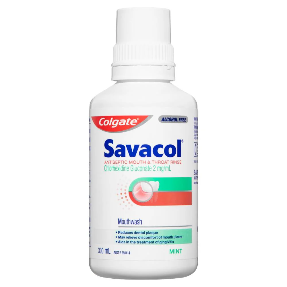 Colgate Savacol Antiseptic Mouth Throat Rinse Original Mint 300ml - Image 5
