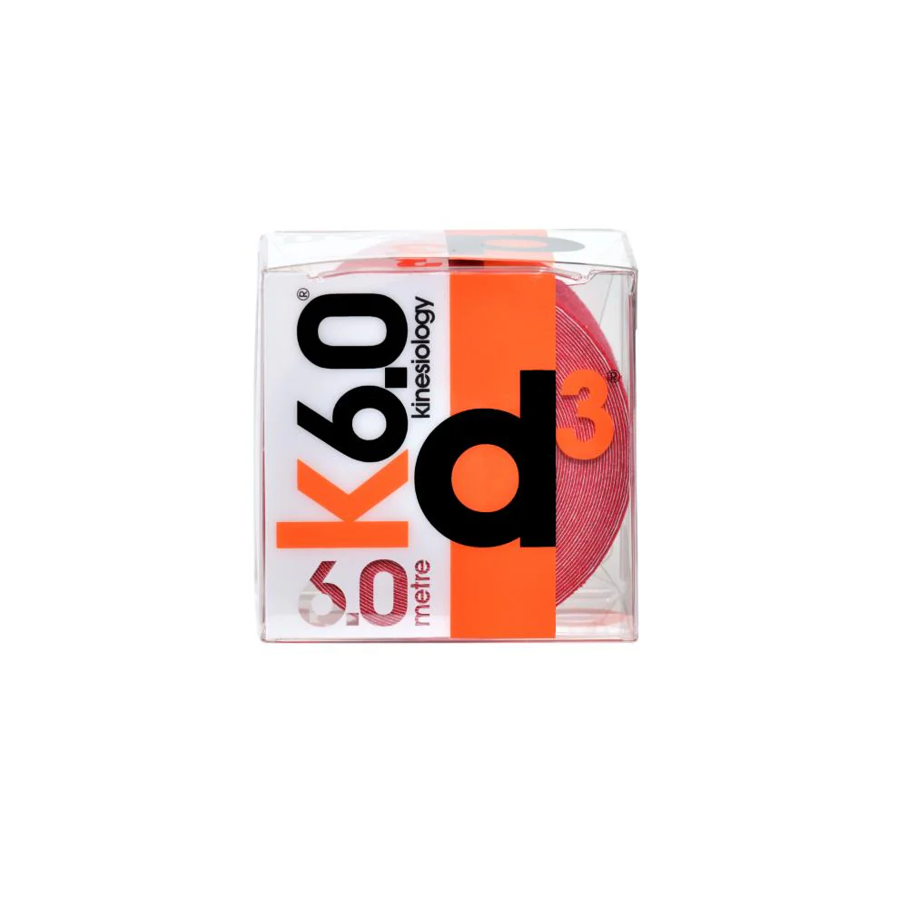 D3 K6.0 Tape Red 50mm x 6m