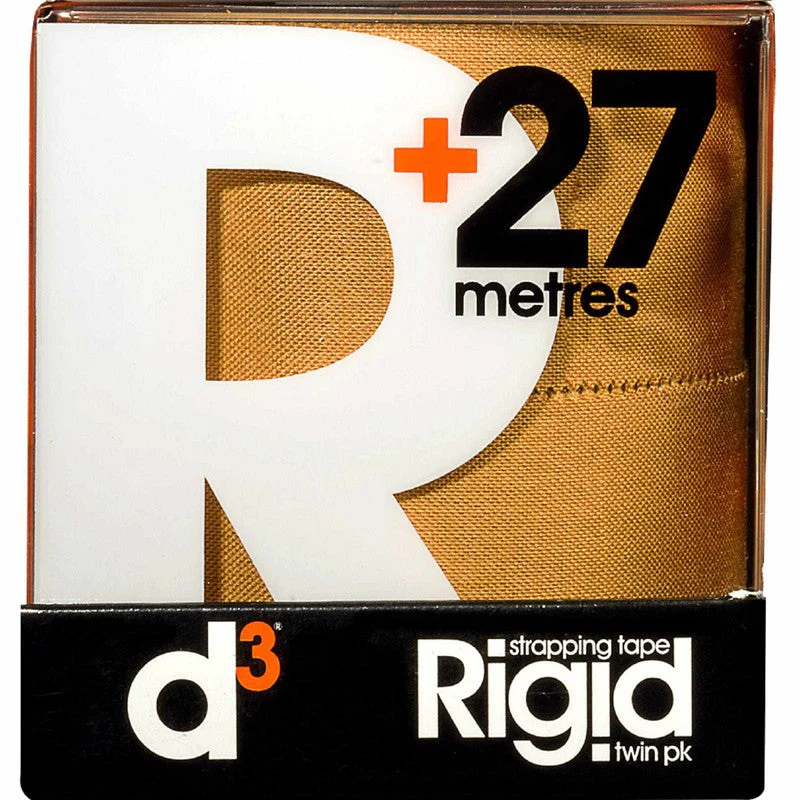 D3 RIGD STRPPNG TAPE TWNPCK 38mm x 27m Beige 2pk