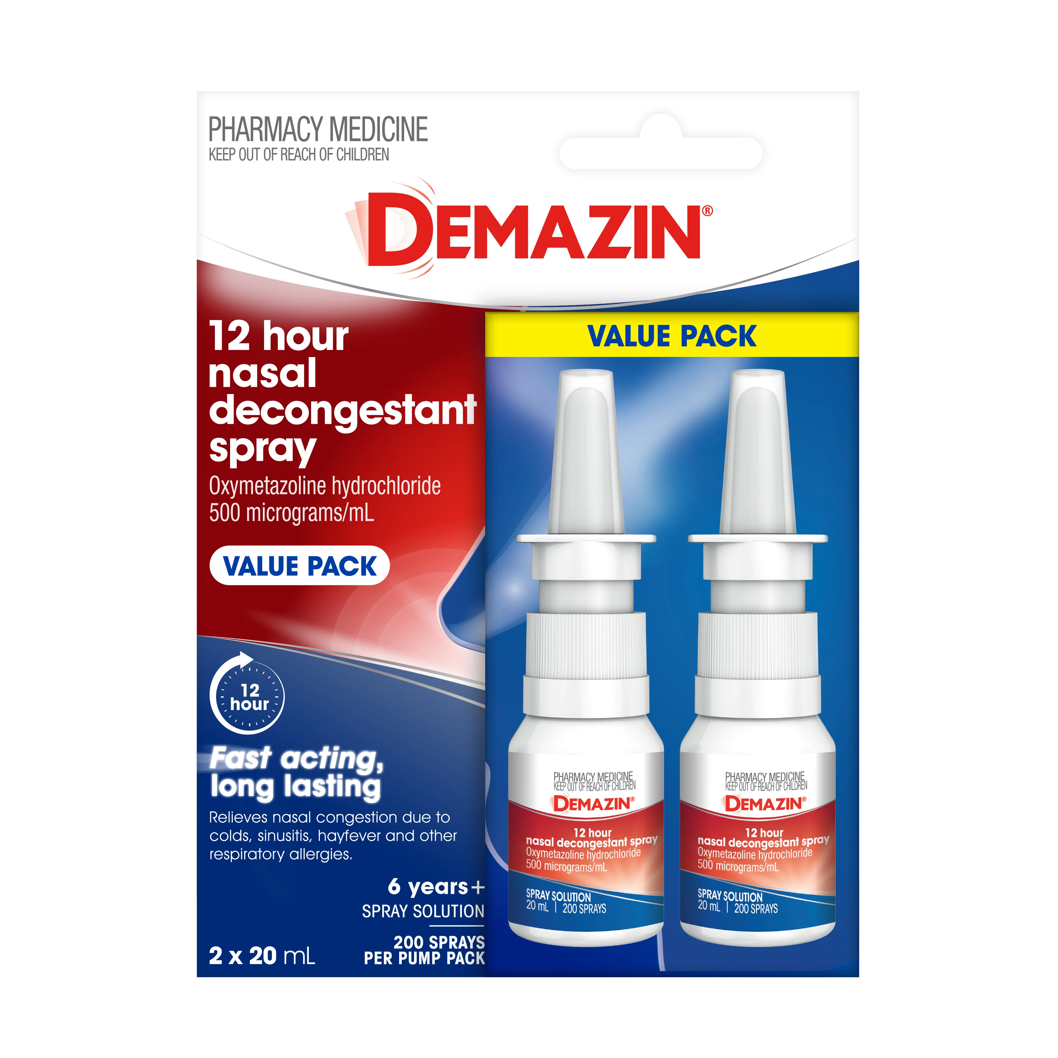 Demazin Decon Nasal Spray 2pk