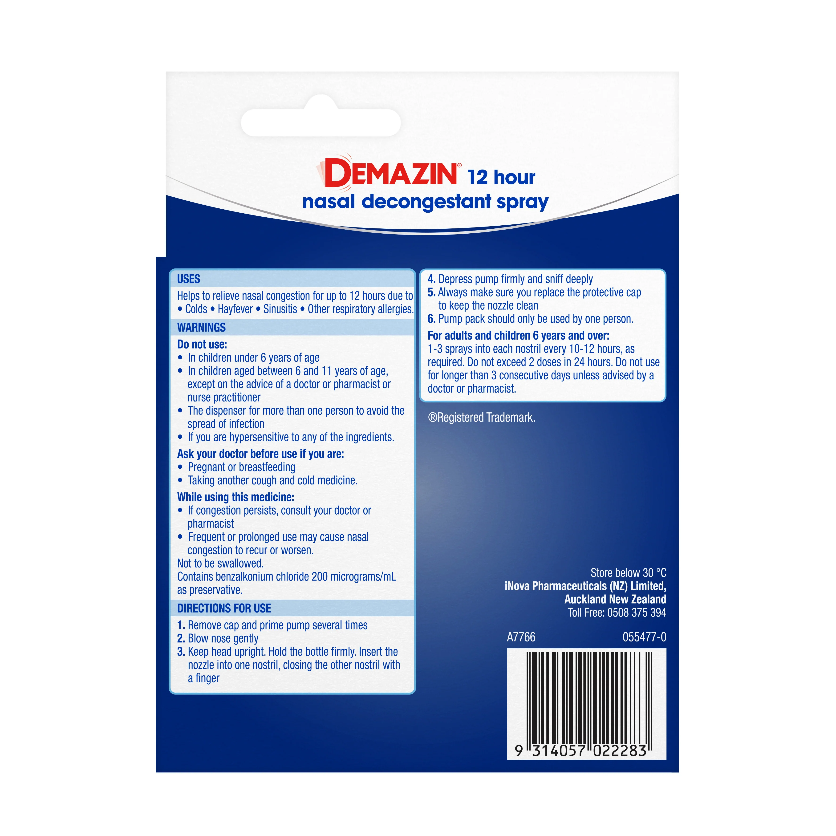 Demazin Decon Nasal Spray 2pk - Image 3