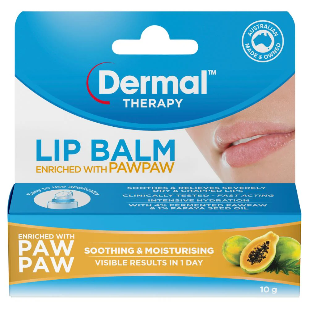 Dermal Therapy Lip Balm Pawpaw 10g - Image 2