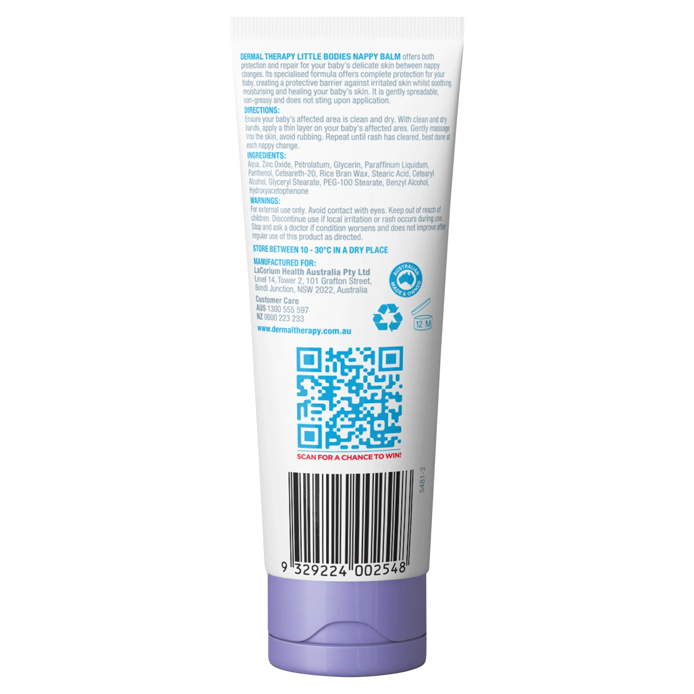 Dermal Therapy Little Bodies Nappy Balm 100g - Image 2