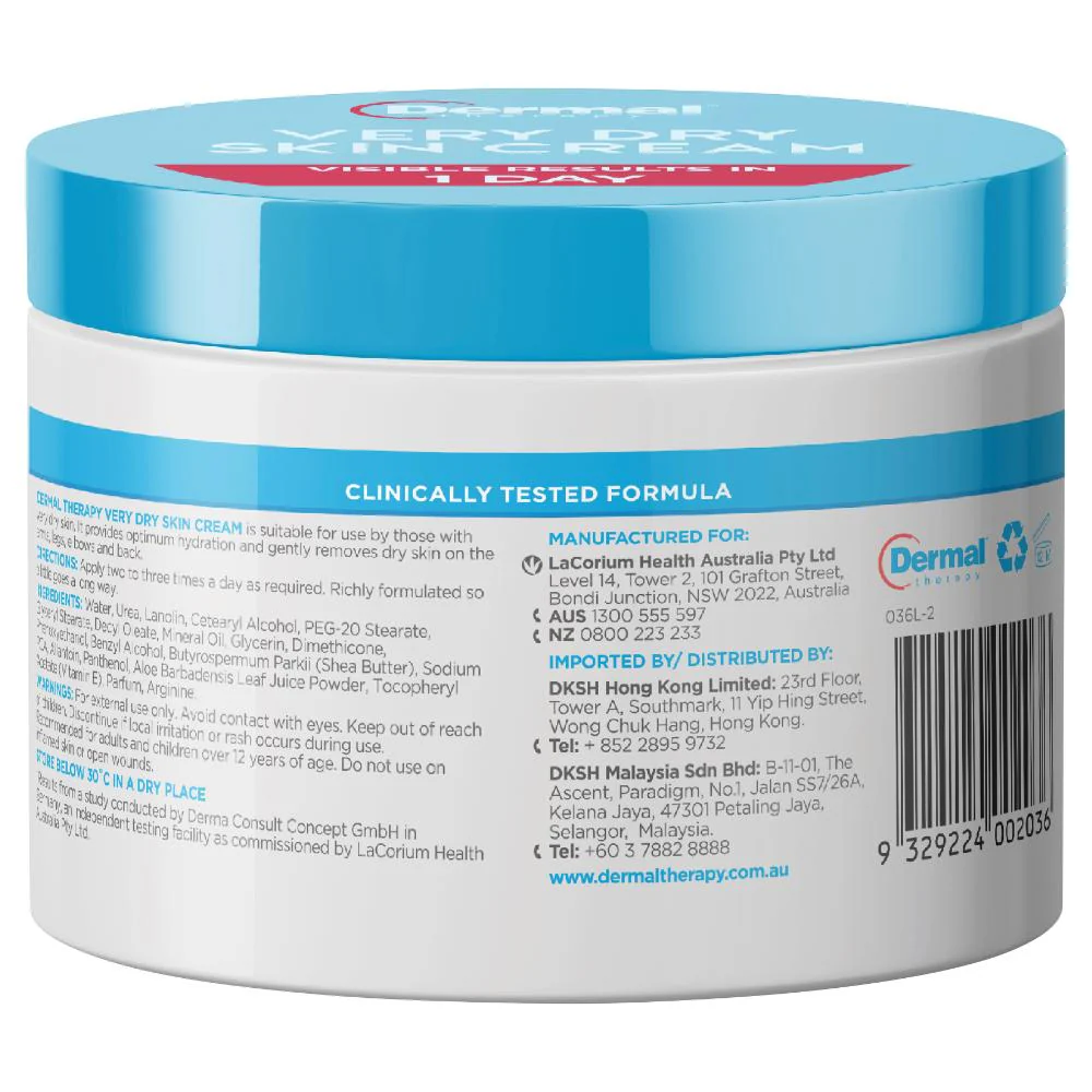 Dermal Therapy Very Dry Skin Cream 250g - Image 2