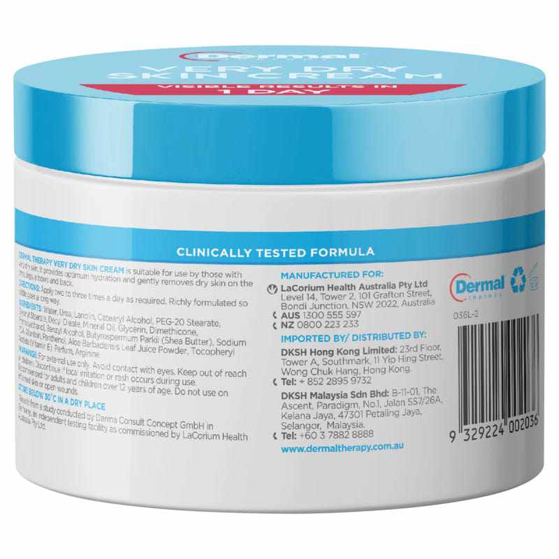 Dermal Therapy Very Dry Skin Cream 250g - Image 3