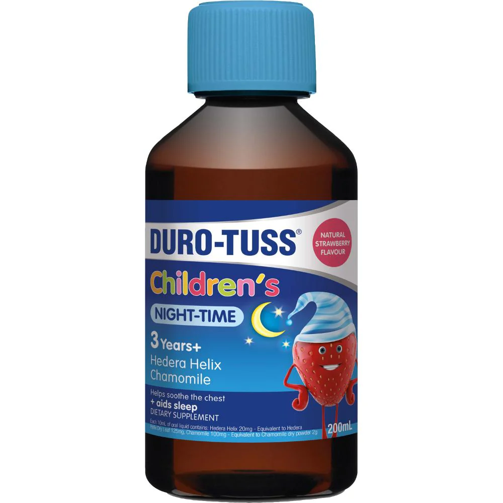 Duro-Tuss Children's Liquid Night-Time Strawberry 200ml