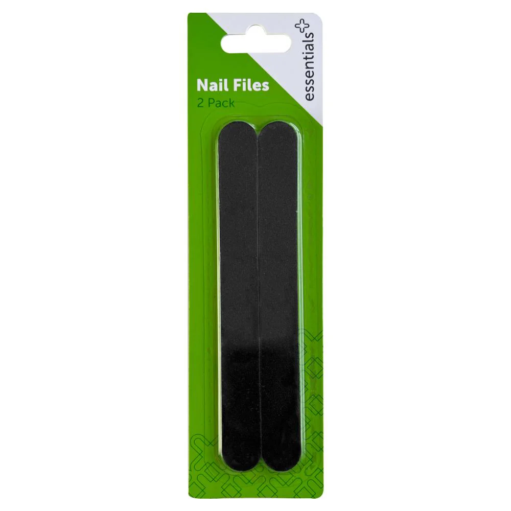 Essentials Nail File Medium 175mm 2pk - Image 2
