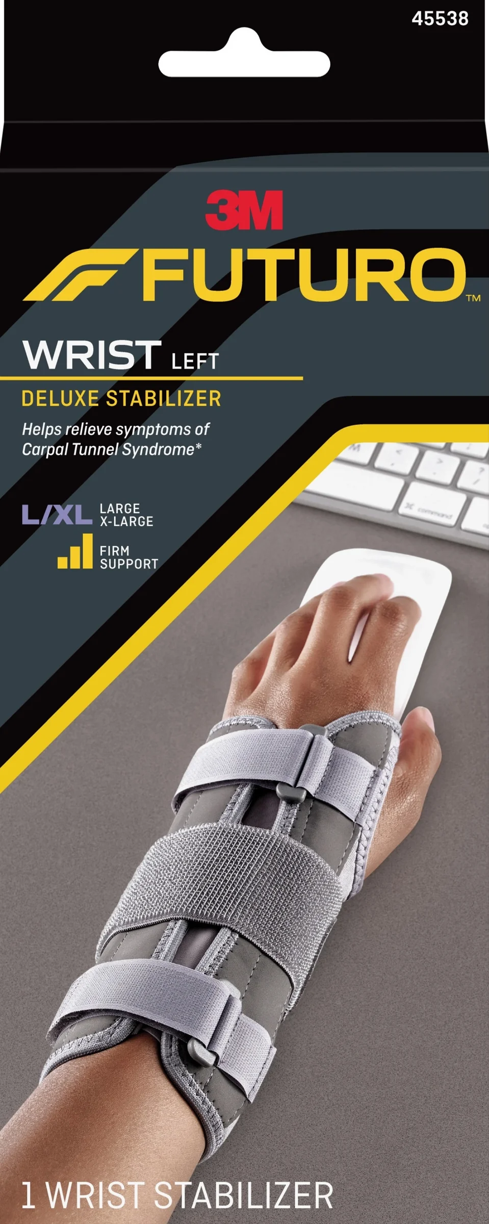 Futuro Deluxe Wrist Stabiliser Left Hand L/XL - Image 2
