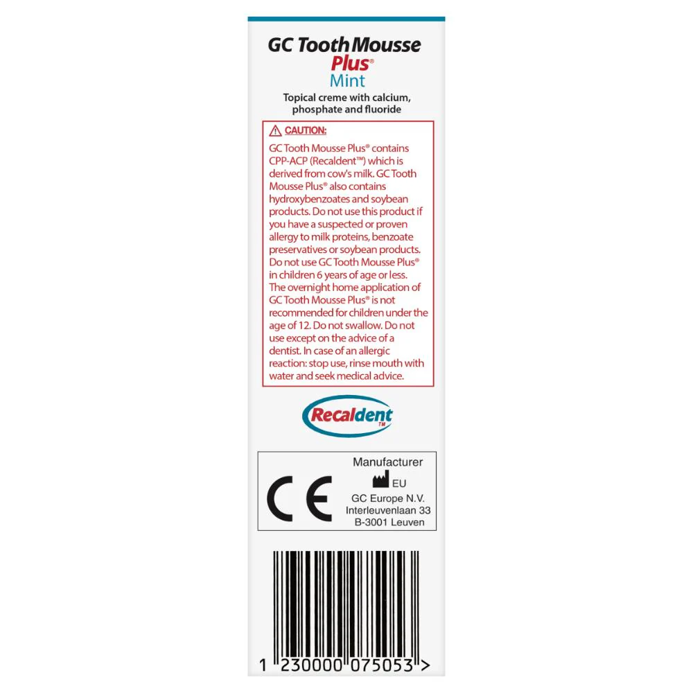 GC Tooth Mousse Plus Mint 40g - Image 15