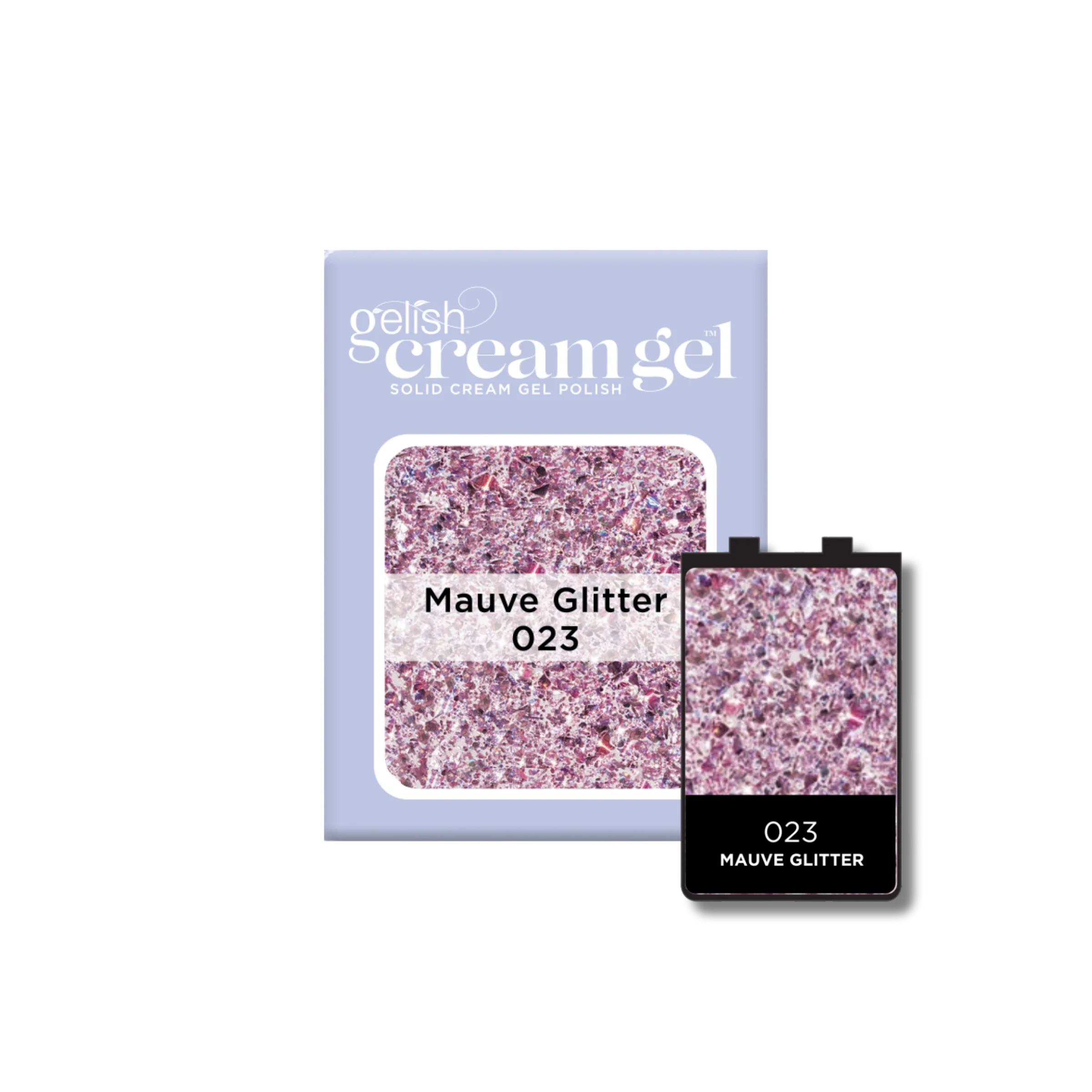 Gelish Cream Gel Individual Pods Mauve Glitter 3.7g - Image 4