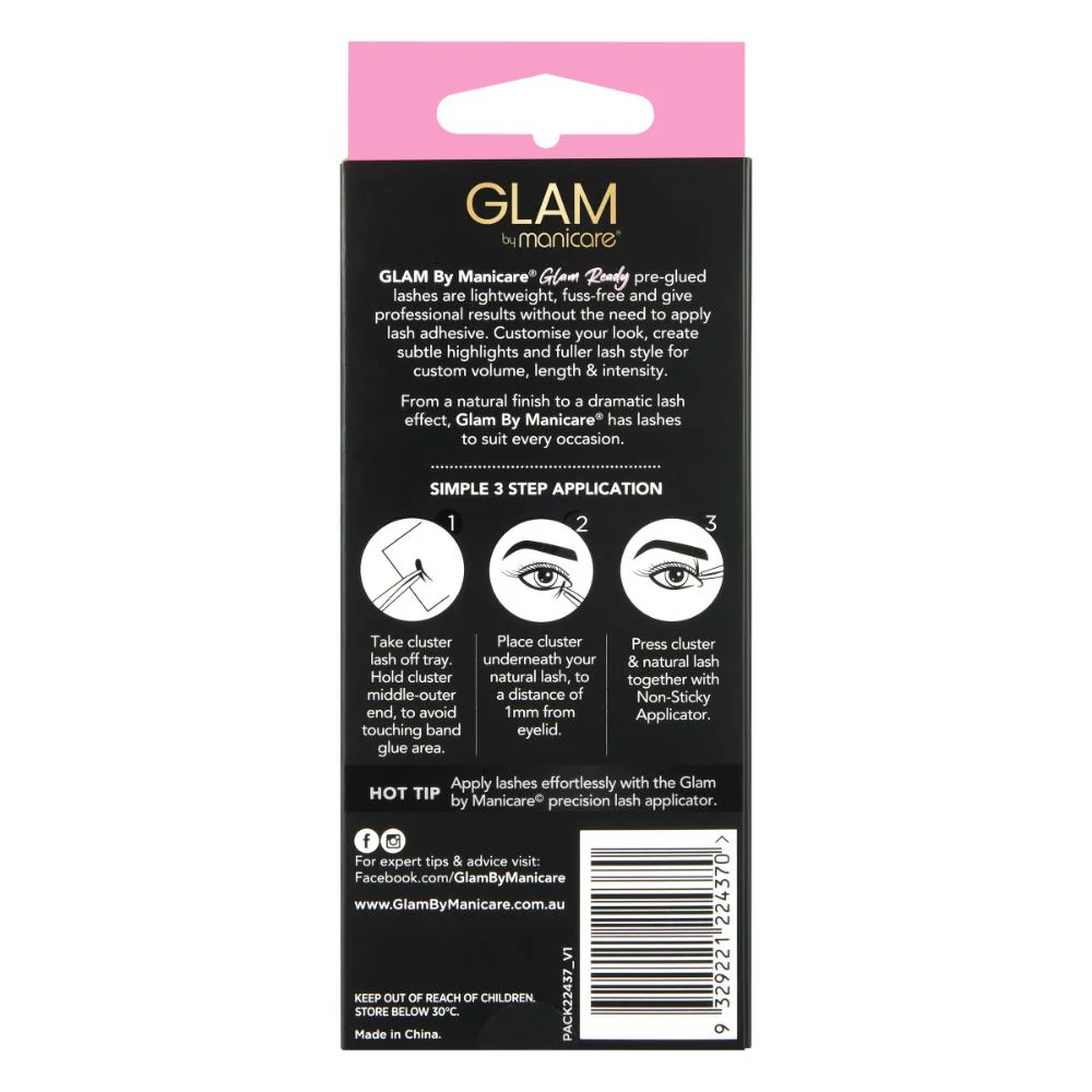 Glam by Manicare Glam Ready Cluster Intense Jolene Lash - Image 2