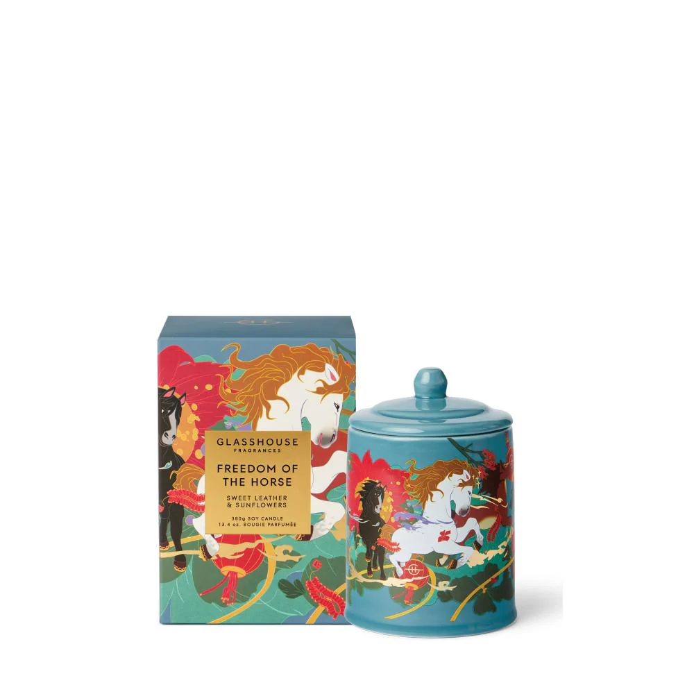 Glasshouse Candle Freedom of the Horse 2026 380g - Image 2
