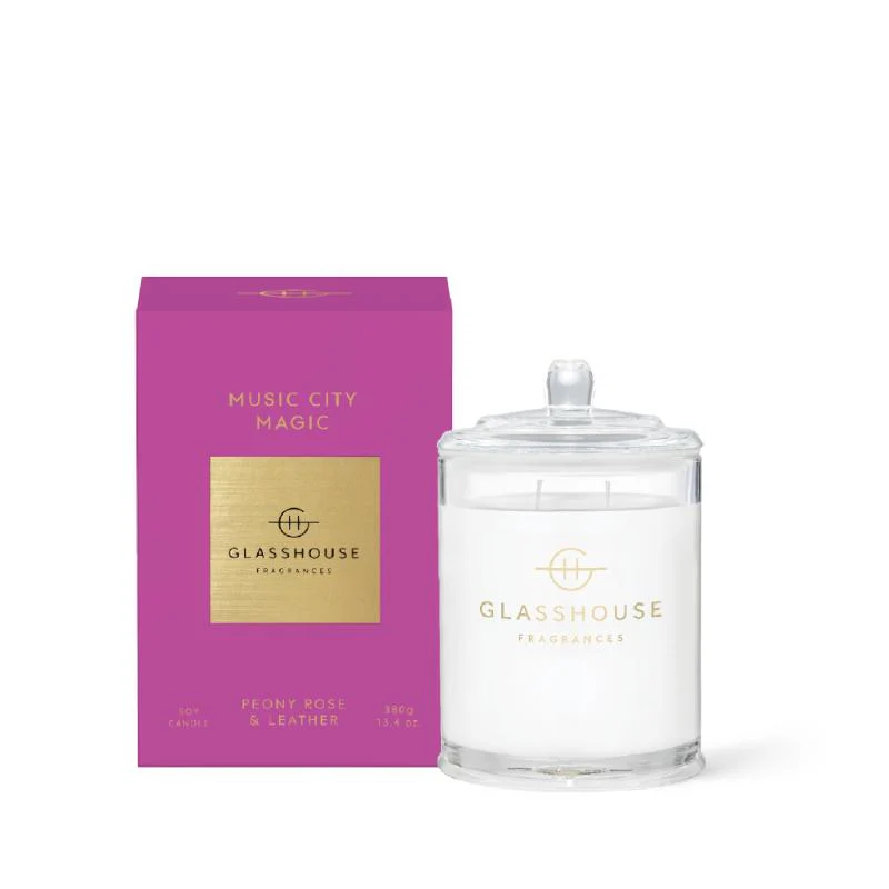 Glasshouse Candle Music City Magic 380g