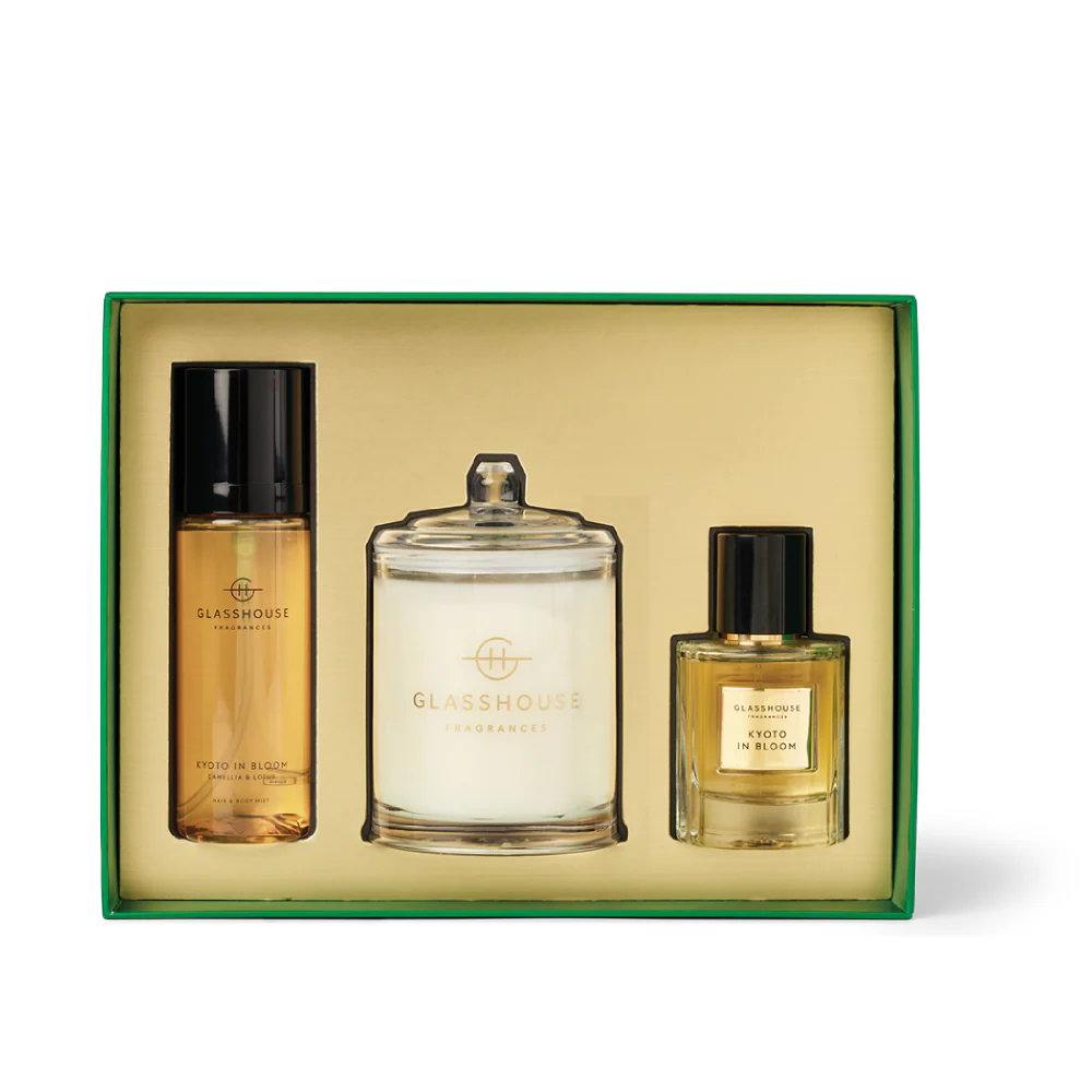 Glasshouse Kyoto in Bloom Fragrance Trio Gift set 3pcs - Image 3