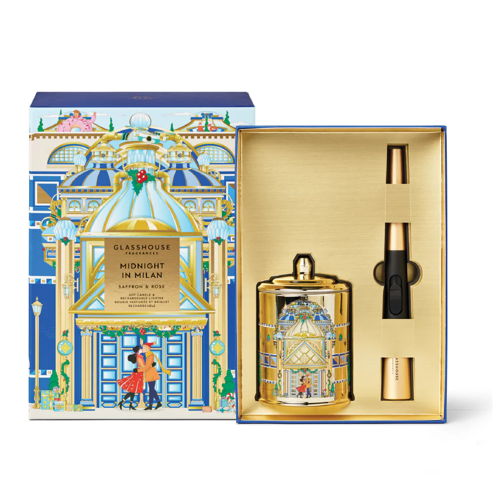Glasshouse Midnight in Milan Candle and Lighter Gift Set 2pcs - Image 2